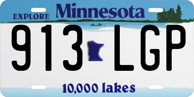 MN license plate 913LGP