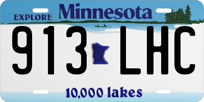 MN license plate 913LHC