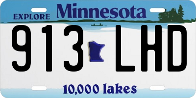 MN license plate 913LHD