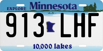 MN license plate 913LHF