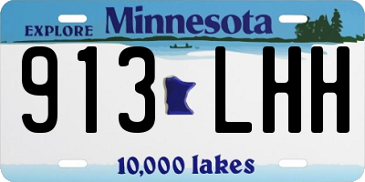 MN license plate 913LHH