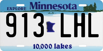 MN license plate 913LHL