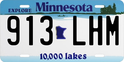MN license plate 913LHM