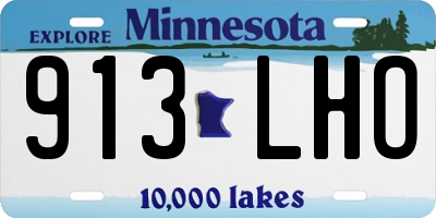 MN license plate 913LHO