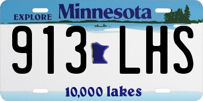 MN license plate 913LHS