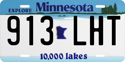 MN license plate 913LHT