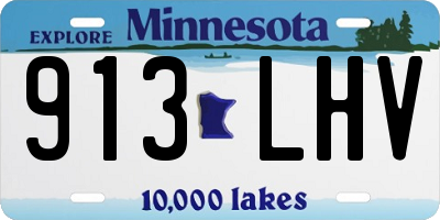 MN license plate 913LHV