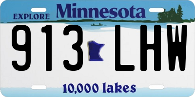 MN license plate 913LHW