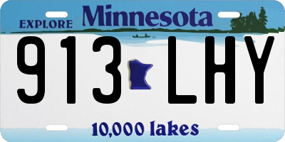 MN license plate 913LHY