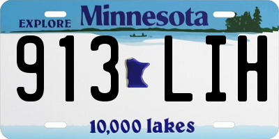 MN license plate 913LIH
