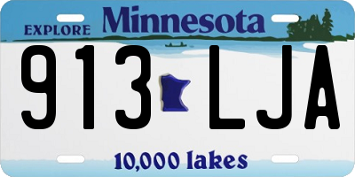 MN license plate 913LJA