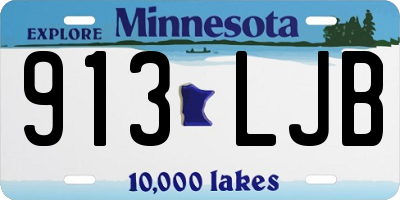 MN license plate 913LJB