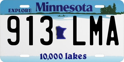 MN license plate 913LMA