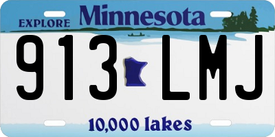 MN license plate 913LMJ