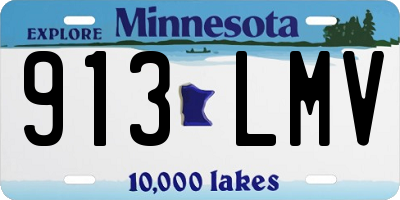 MN license plate 913LMV