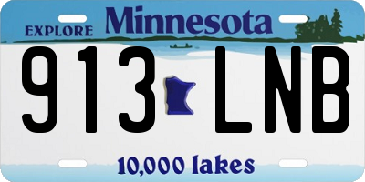 MN license plate 913LNB