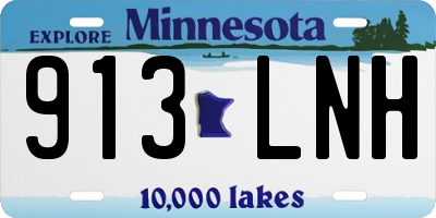 MN license plate 913LNH