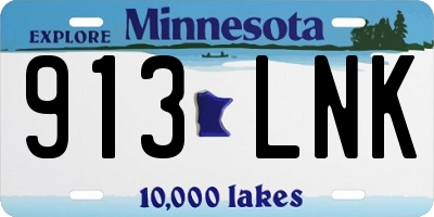 MN license plate 913LNK