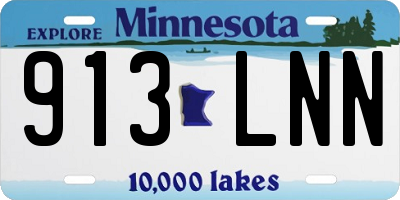 MN license plate 913LNN