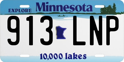 MN license plate 913LNP