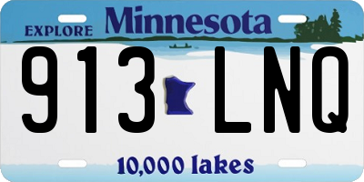 MN license plate 913LNQ