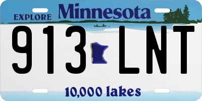 MN license plate 913LNT