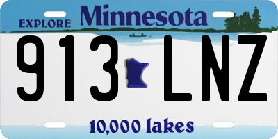 MN license plate 913LNZ