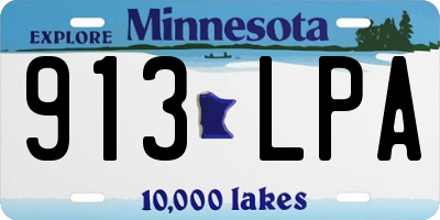 MN license plate 913LPA