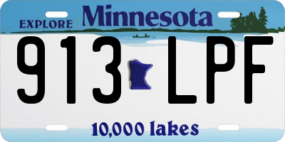 MN license plate 913LPF