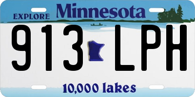 MN license plate 913LPH