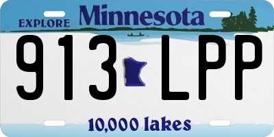 MN license plate 913LPP