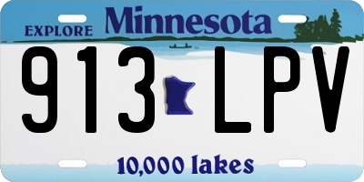 MN license plate 913LPV