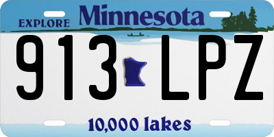 MN license plate 913LPZ