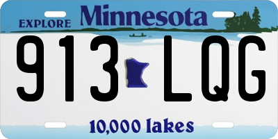 MN license plate 913LQG