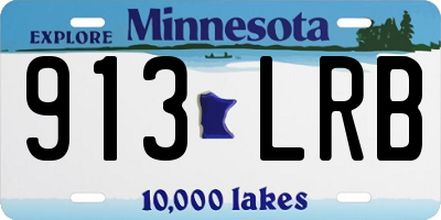 MN license plate 913LRB