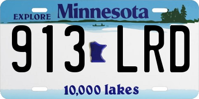 MN license plate 913LRD