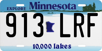 MN license plate 913LRF