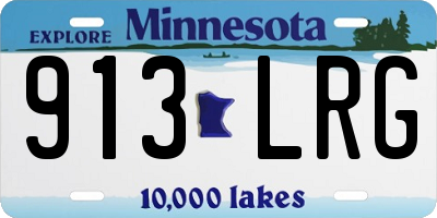 MN license plate 913LRG