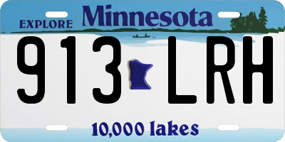 MN license plate 913LRH