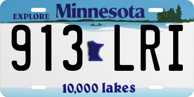 MN license plate 913LRI