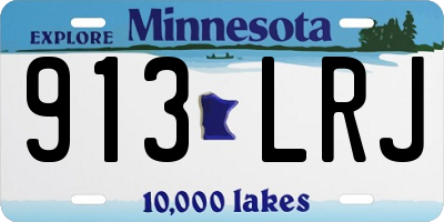 MN license plate 913LRJ