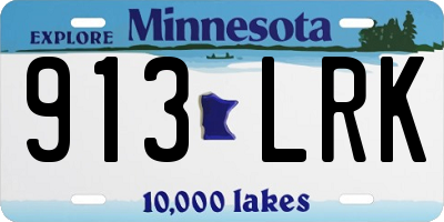 MN license plate 913LRK