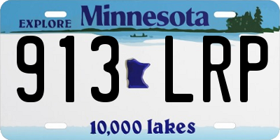 MN license plate 913LRP