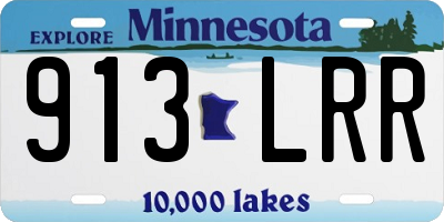 MN license plate 913LRR
