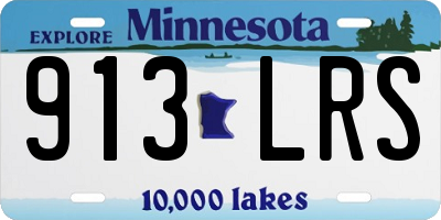 MN license plate 913LRS