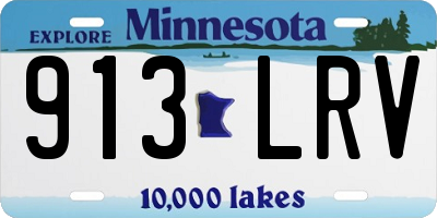 MN license plate 913LRV