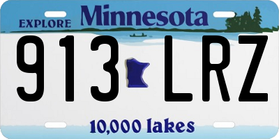 MN license plate 913LRZ