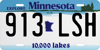 MN license plate 913LSH