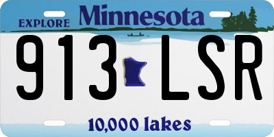 MN license plate 913LSR