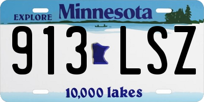 MN license plate 913LSZ